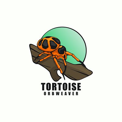 tortoise orbweaver animation branding design flat illustration logo spider typography ui ux vector