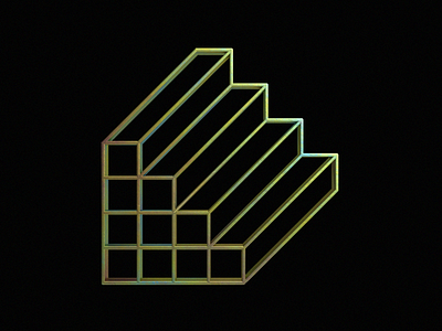 Letter L 36 days of type 36days 36daysoftype 3d adobe dimesion design illustration l logo lettering lettermark logo stairs stairs logo typogaphy