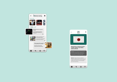 UI design for a Journalism start-up app design figma graphic design ui ux