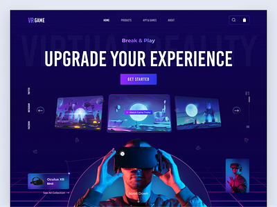 VR Store Website Concept design mobile app mobile app design mobile design mobile ui ui uidesign vr