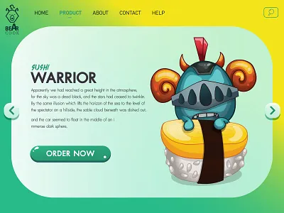 Warrior Sushi creative cute design designer direction graphic designer illustration mobile retouching web design