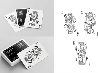 Playing card / Namecard concept branding characterdesign design flat illustration logo namecard playingcard thai vector