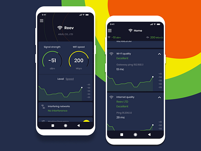 Fi-Wi heatmap - mobile app app application graphic interface internet mobile mobileapp ui ux wifi