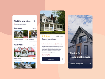 House Booking App app booking design ui