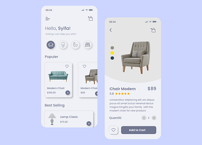 Furniture App app app design app furniture design furniture furniture shop shop ui