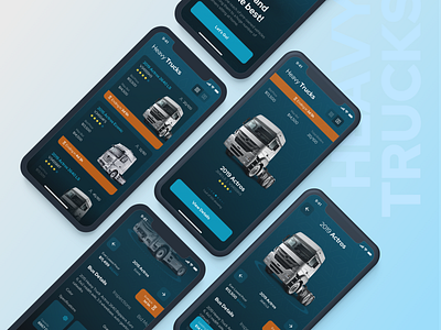 Heavy truck bidding mobile application akhiltchandran bidding dark design dribbble heavy trucks hybrid app minimalism modern trucks