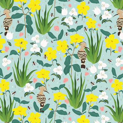 Spring design handrawing illustration nature pattern pattern art patterndesign print vector