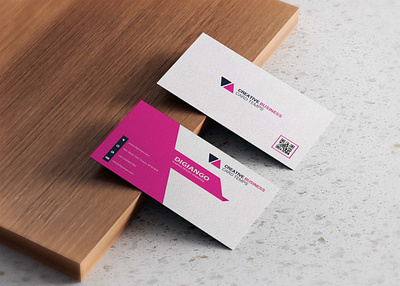 Free-Pink-City-Business-Card-Design-Mockup design