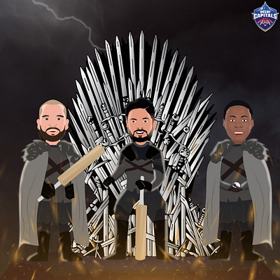 Collab with Delhi Capitals animation graphic design