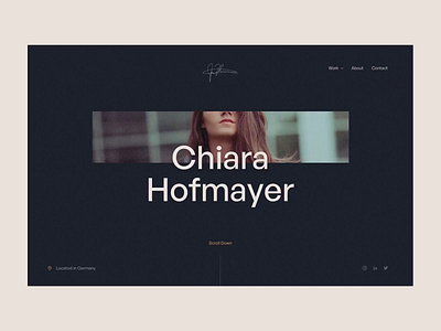 Chiara Hofmayer - Portfolio animation freelance interface loading parallax personal website photography portfolio portfolio website rotterdam transition ui ux videography website