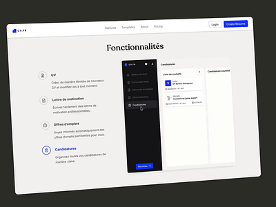 Resumedia Marketing Motion Functionalities Dribbble process