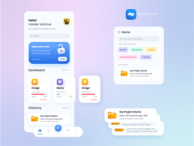 A Trendy Neumorphism Cloud App app appdesign design graphic graphic design icon icondesign neumorphism uidesign uiux uiuxdesign userexperience userinterface userinterfacedesign ux uxdesign