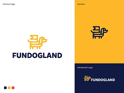 Fundogland unused proposal animal branding dog dog day care dog owners fun international land logo logodesign logodesigner love mark marketplace pet respect safe symbol tolerance trust