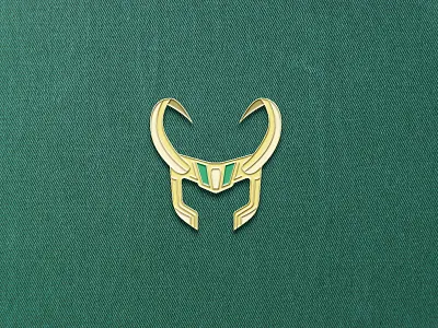 Loki Enamel Pin badge disney enamel pin geometric icon design iconography loki marvel comics marvel studios pin pin design pins vector