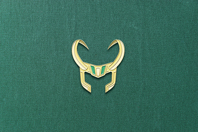 Loki Enamel Pin badge disney enamel pin geometric icon design iconography loki marvel comics marvel studios pin pin design pins vector