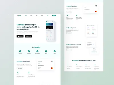 0-Zone Landing Page app design ui web