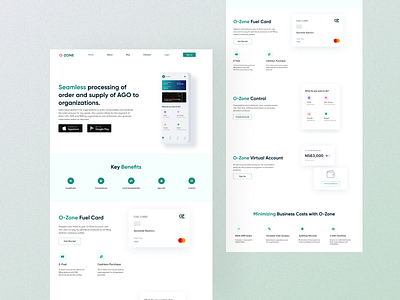 0-Zone Landing Page app design ui web