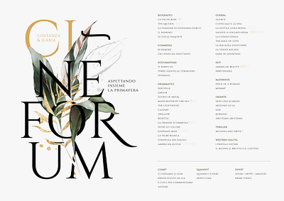 CI-neforum – Invite design elegant graphic design minimal minimal design