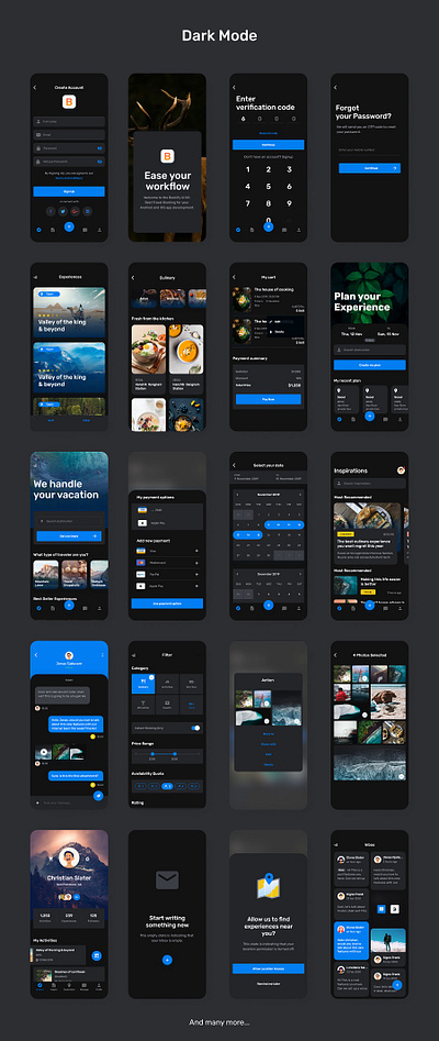 Travel App UI Kit adobe xd app app design app ui app ui kit design flutter kotlin mobile app react native swift travel travel app ui ui design ui kit