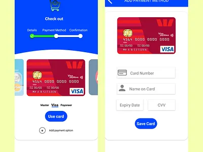 Payment method branding design illustration logo typography ui