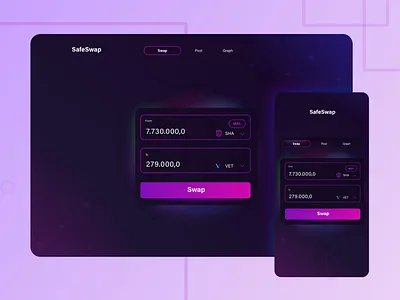 Crypto swap appdesign blockchain crypto design uidesign webapp