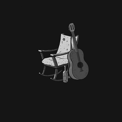 longing for summer 2d flat guitar illustration longing texture