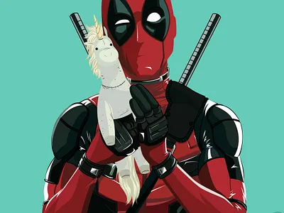 Deadpool graphic design illustration vector