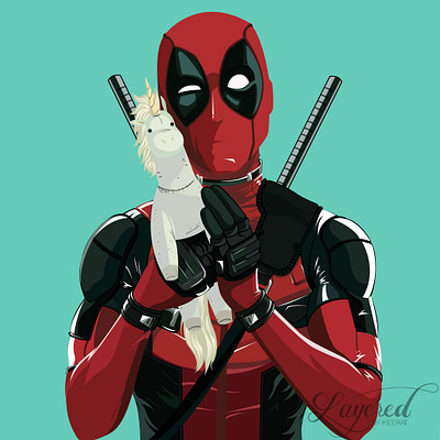 Deadpool graphic design illustration vector