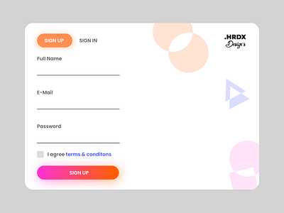 Clean Sign Up Page Design figma ui design login page design minimal ui design sign up form sign up page simple sign up page design ui design web page design