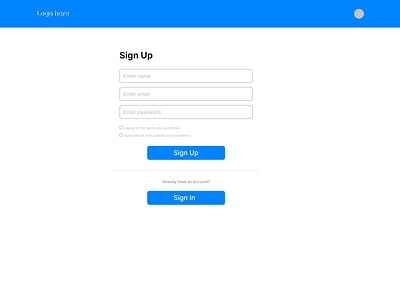 Sign Up Page #DailyUI #001 ux