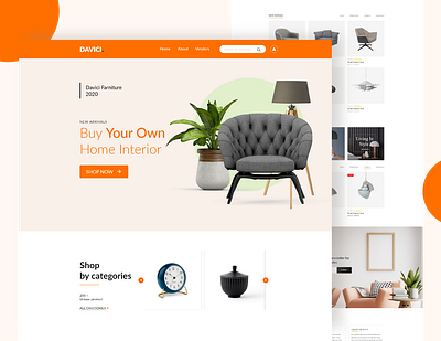 Web Landing page app ui design branding clean design ecommerce graphic design landing page product page psd template ui design web web template website