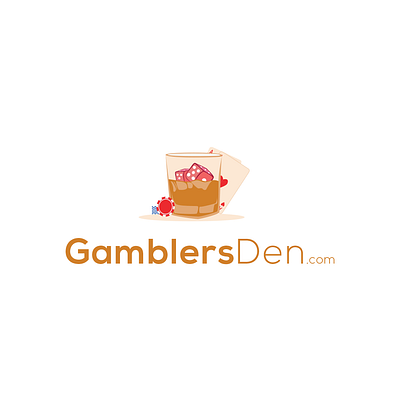 GamblersDen.com Logo Design app branding design icon illustration logo typography ui ux vector