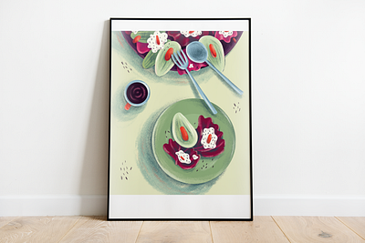 Still here still life poster illustration