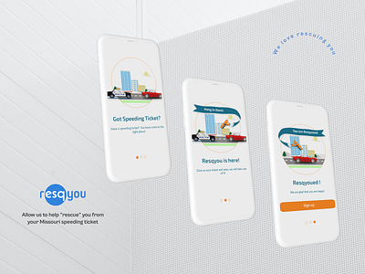 Onboarding Flow (Resqyou) attorney branding designagency illustration legal onboarding onboarding design onboardingui productdesign speeding ticket theinfinitecanvas uidesign uxdesign webdesign