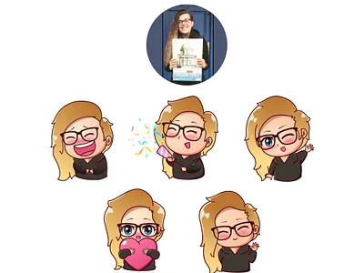 Twitch emotes adorable animation cartoon character characterdesign cute design game graphic design illustration logo sweet twitch vector