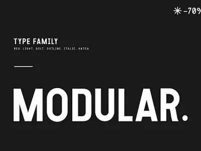 Modular Font branding bundle font fonts modern type typeface typographic ui