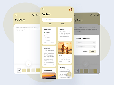 Mobile Notes App app design graphic design graphics design illustration logo notes ui ux