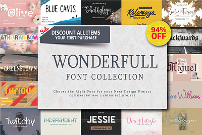 FONT PROMO COLLECTION BY LEMON STUDIO branding bundle calligraphy demo discount display font font family freebies graphic design modern promo sans sans serif script subscribe type typeface typography web