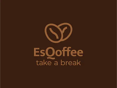 EsQoffee logo design branding coffee graphic design logo vector