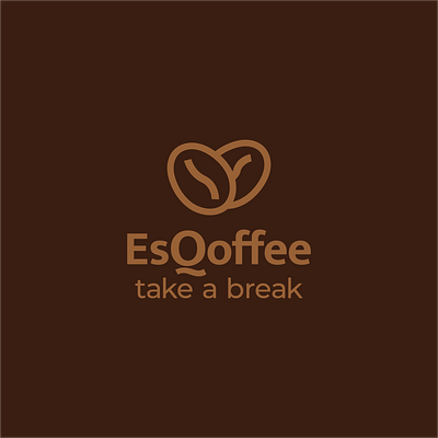 EsQoffee logo design branding coffee graphic design logo vector