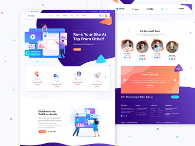 Reuss - UI/UX Design for SEO Agency agency company creative design digital homepage marketing seo technology ui uiux webdesign