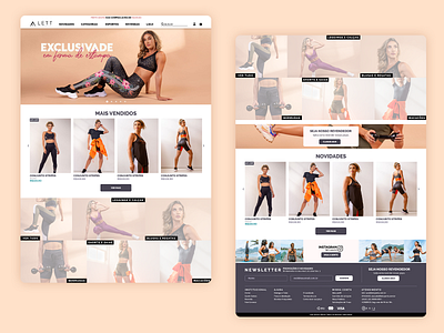 Lett Sports E-commerce design store ux