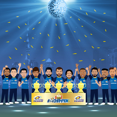 Mumbai Indians illustration