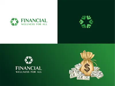 Logo & Branding Design : Financial Wellness for All behance bitcoin brand identity branding cryptocurrency designerforhire dribbble finance logo freelance graphic design logo logotype raghu upwork vector wealth