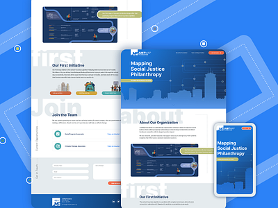 One-page responsive website design ui web