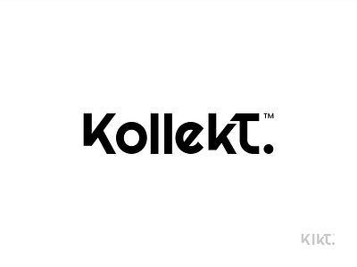 Kollekt. Logo brand branding design fonts logo modern simple type