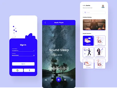 Medition App 3d animation app branding design illustration typography ux web