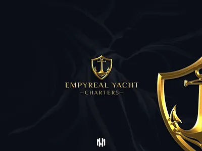 Empyreal Yacht Charters Logo Design brand brandbook brandidentity branding design elegantlogo goldlogo icon logo logodesign logodesigner minimallogo typography vector yatchlogo