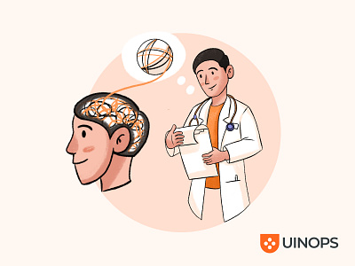 Psychologist Doctor Drawing in ProCreate adobe illustrator app design artwork art artisan branding cartoon charactor custom website design design flat graphic design handmade illustration line art drawing logo design modern illustration procreate procreate ipad art ui vector vector logo designer