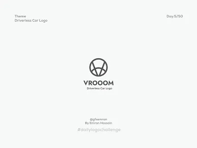 Driverless Car Logo- Daily Logo Challenge: Day 5 branding car logo dailylogo design graphic design icon letter logo logo vector